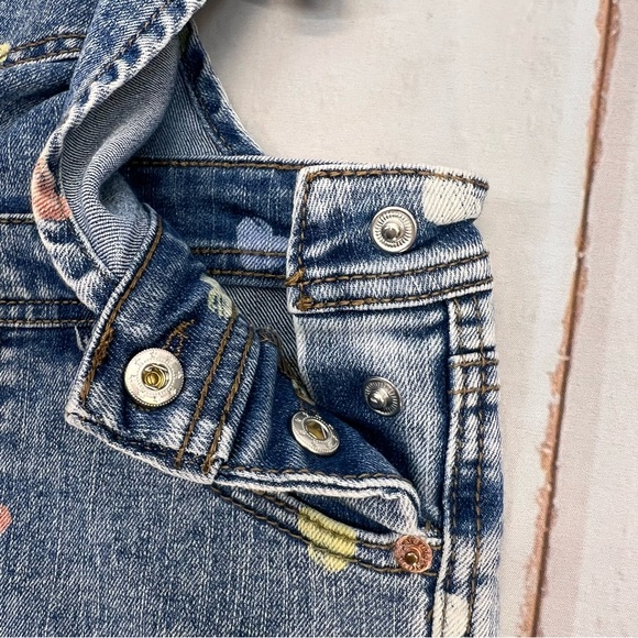 Cat & Jack Denim Overall Shorts, Size Youth SIZE M(7/8) - Picture 6 of 16